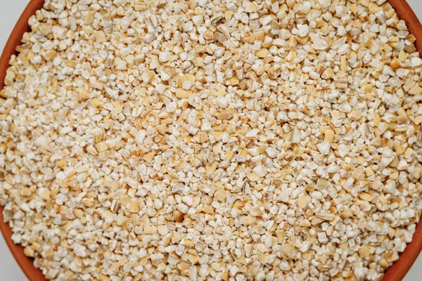 Barley Groats Texture Background High Quality Photo — Stock Photo, Image