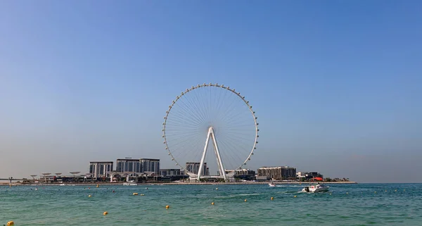 Dubai Oae November 2021 Panoramic View Jbr Beach Water Bluewater — стокове фото