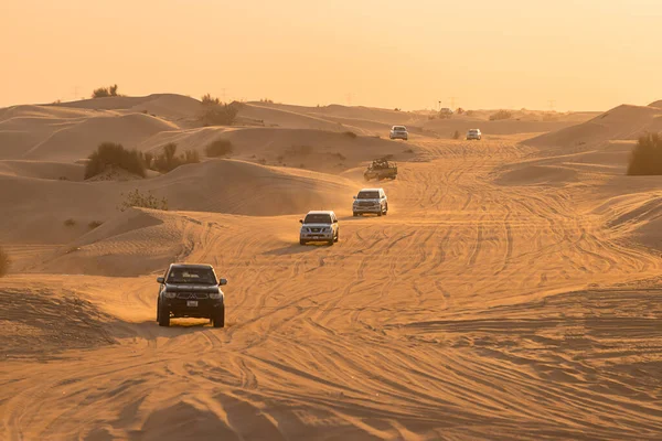 Ноября 2021 Uae Дубай Пустынное Сафари Вдоль Песчаных Дюн Дубае — стоковое фото