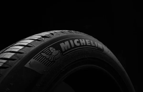 April 2022 Vinnitsa Ukraine New Car Tire Michelin Primacy Road — Photo