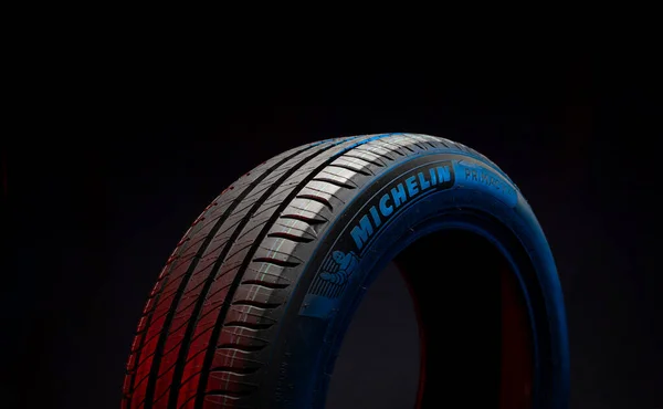 April 2022 Vinnitsa Ukraine New Car Tire Michelin Primacy Road — Photo