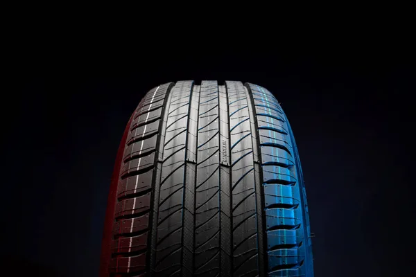 April 2022 Vinnitsa Ukraine New Car Tire Michelin Primacy Road — Photo