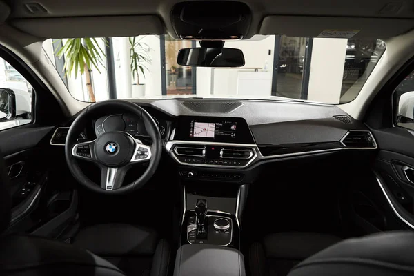 Vinnitsa Ukraina Februari 2021 Interior Dalam Bmw Series Model Baru — Stok Foto