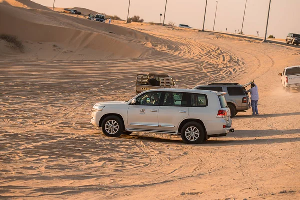 November 2021 Förenade Arabemiraten Dubai Desert Safari Längs Sanddynerna Dubai — Stockfoto