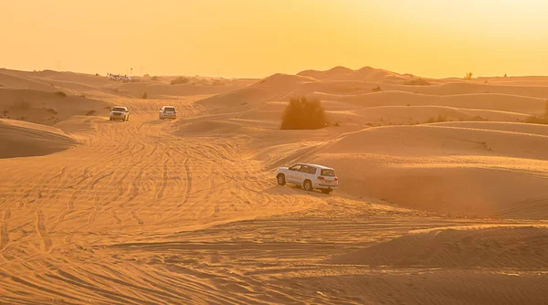 November 2021 Förenade Arabemiraten Dubai Desert Safari Längs Sanddynerna Dubai — Stockfoto