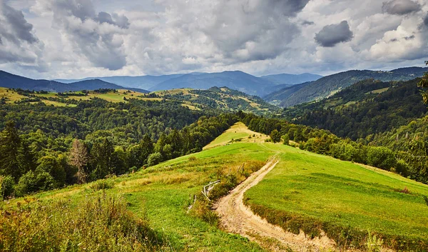 View Synevyr Pass Mountains National Natural Park Synevir Mizhhirya District — стоковое фото