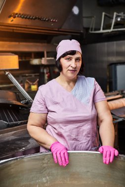 Baker hamur ve profesyonel yoğurucu makinesini imalatta karıştır. Un ürünleri yapmak için ekipman