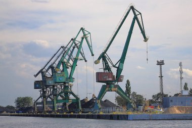 Gdansk 'ta liman turnaları (Polonya).