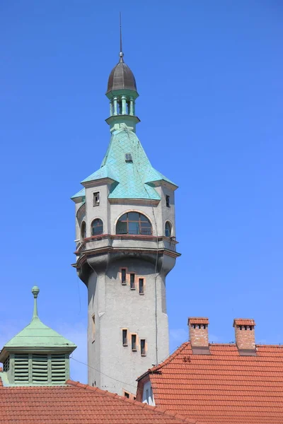 Lighthouse Sopot Located Pier Built 1903 Chimney Balneological Facility Renamed — Stock Photo, Image