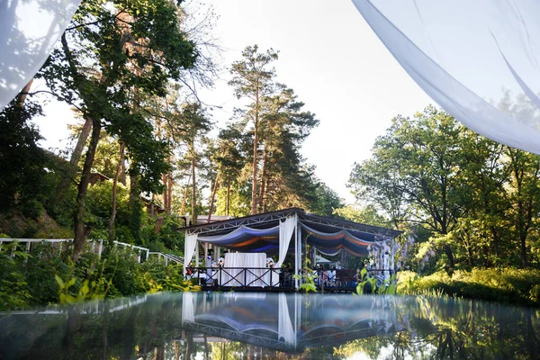 Tent Forest Wedding Party —  Fotos de Stock