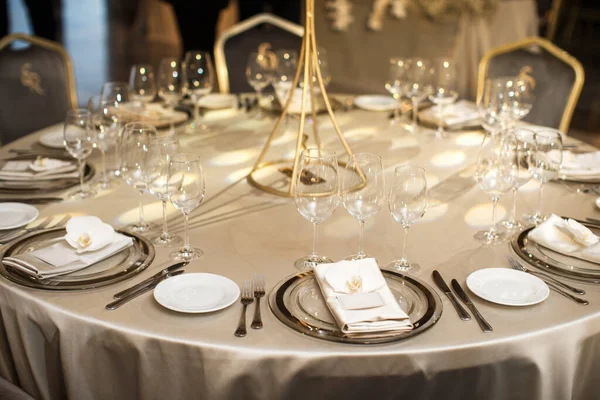 Table Set Wedding Another Catered Event Dinner — Stock Photo, Image