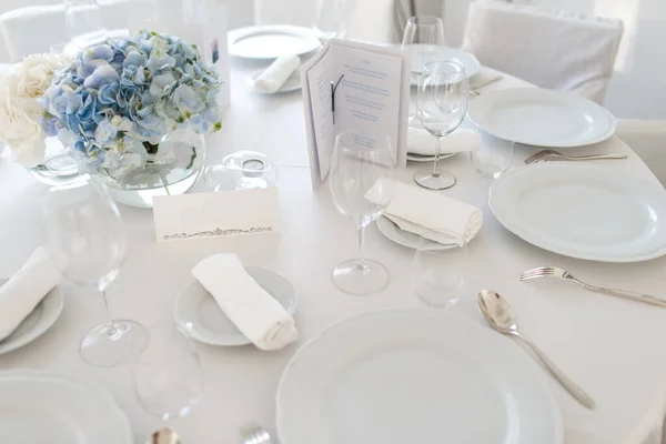 Table Set Wedding Another Catered Event Dinner — Stock Photo, Image