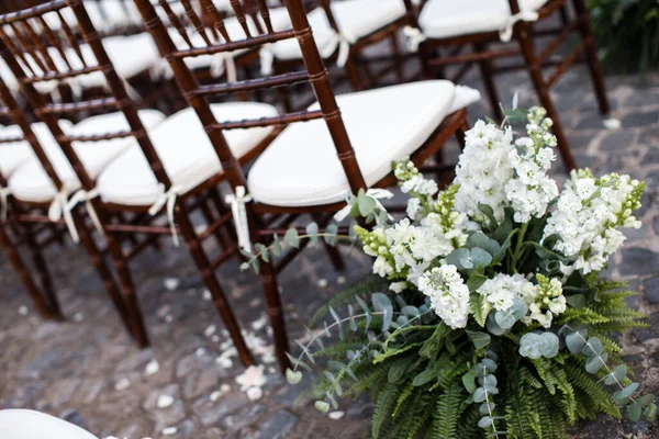 Flowers Candles Wedding Ceremony — Stock Photo, Image