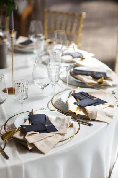 Table Set Wedding Another Catered Event Dinner — Stock Photo, Image