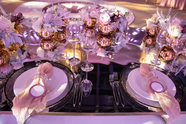 Decorated Served Table Wedding Party Other Event — Photo