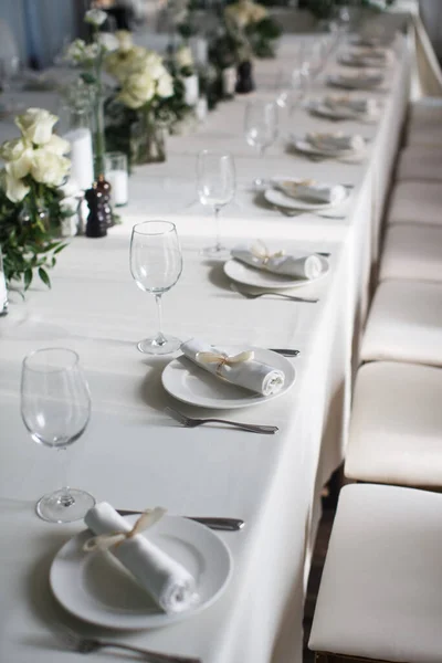 Decorated Served Table Wedding Party Other Event — Foto de Stock