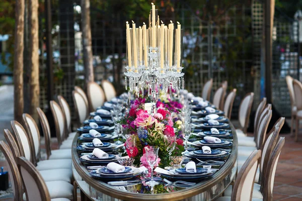 Decorated Served Table Wedding Party Other Event Imagem De Stock