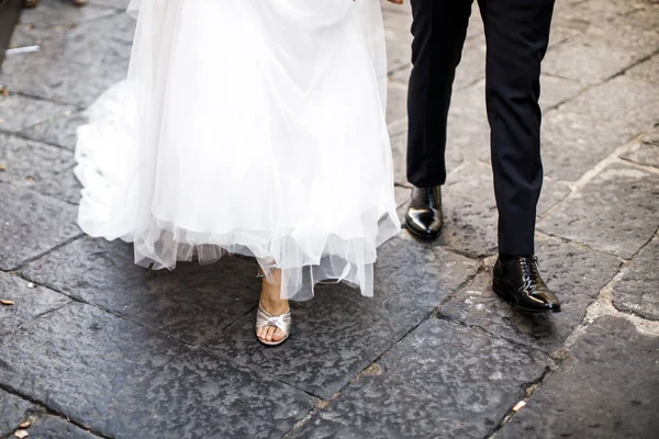 Sposa Sposo Giorno Del Loro Matrimonio — Foto Stock