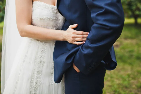 Noiva Noivo Seu Dia Casamento — Fotografia de Stock