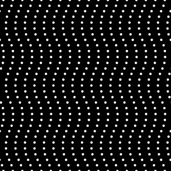 Черно Белый Фон Польки Векторная Бесшовная Повторяющаяся Схема Изогнутая Волна — стоковый вектор