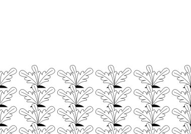 Pancar tarlası. Vektörsüz tekrarlayan arkaplan. Düzenlenebilir resimleme.