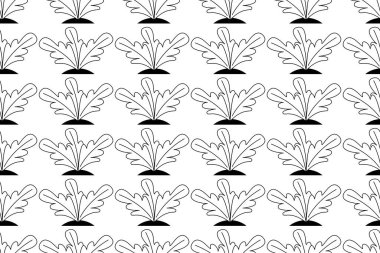 Pancar tarlası. Vektörsüz tekrarlayan arkaplan. Düzenlenebilir resimleme.