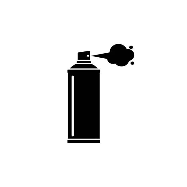 Aerozol Cylinder Ikona Spray Izolowana Ilustracja Wektora Białym Tle — Wektor stockowy