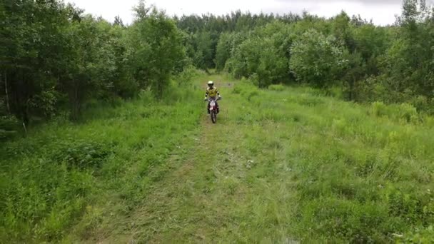 Minsk Belarus 2021 Racer Nikita Pinkerton Trainer Andrey Pinkerton Dron — Stock Video