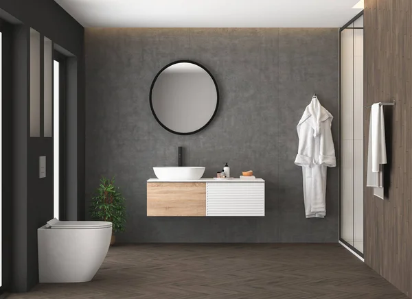 Bagno Bianco Nero — Foto Stock