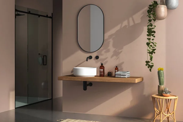 Cuarto Baño Estilo Moderno — Foto de Stock