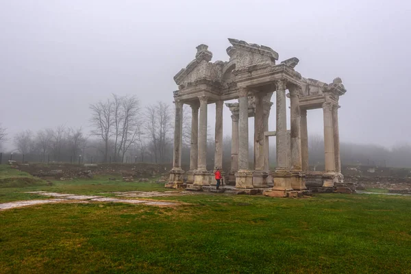 Ancient City Aphrodisias Located Aydin Karacasu District Known City Goddess — Foto de Stock