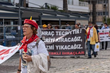 05,01,2022 Mayıs 1. Miting, işçi ve işçi gününde düzenlenen büyük bir mitingle kutlandı..