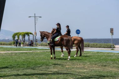 05.01.2022, İzmir, Türkiye, 1 Mayıs yürüyüşü işçi ve işçi gününde düzenlenen büyük mitingle kutlandı