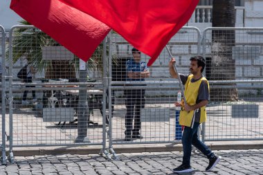 05.01.2022, İzmir, Türkiye, 1 Mayıs yürüyüşü işçi ve işçi gününde düzenlenen büyük mitingle kutlandı