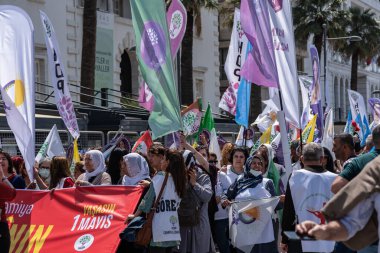 05.01.2022, İzmir, Türkiye, Edip Akbayram konseri 1 Mayıs 'ta İzmir' de düzenlenen mitingde coşkuyla dinlendi..