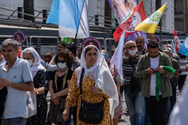 05.01.2022, İzmir, Türkiye, Edip Akbayram konseri 1 Mayıs 'ta İzmir' de düzenlenen mitingde coşkuyla dinlendi..