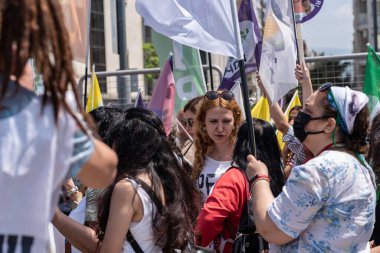 05.01.2022, İzmir, Türkiye, Edip Akbayram konseri 1 Mayıs 'ta İzmir' de düzenlenen mitingde coşkuyla dinlendi..