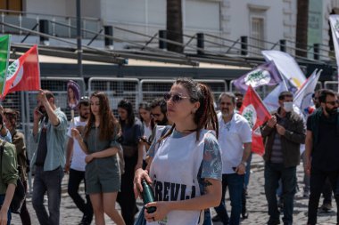 05.01.2022, İzmir, Türkiye, Edip Akbayram konseri 1 Mayıs 'ta İzmir' de düzenlenen mitingde coşkuyla dinlendi..