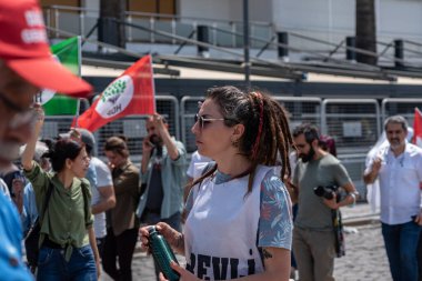 05.01.2022, İzmir, Türkiye, Edip Akbayram konseri 1 Mayıs 'ta İzmir' de düzenlenen mitingde coşkuyla dinlendi..