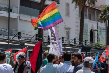 05.01.2022, İzmir, Türkiye, Edip Akbayram konseri 1 Mayıs 'ta İzmir' de düzenlenen mitingde coşkuyla dinlendi..