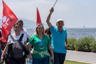 05.01.2022, İzmir, Türkiye, Edip Akbayram konseri 1 Mayıs 'ta İzmir' de düzenlenen mitingde coşkuyla dinlendi..