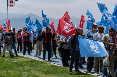 05.01.2022, İzmir, Türkiye, Edip Akbayram konseri 1 Mayıs 'ta İzmir' de düzenlenen mitingde coşkuyla dinlendi..