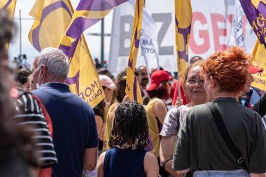05.01.2022, İzmir, Türkiye, Edip Akbayram konseri 1 Mayıs 'ta İzmir' de düzenlenen mitingde coşkuyla dinlendi..