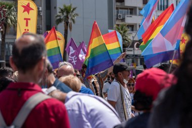 05.01.2022, İzmir, Türkiye, Edip Akbayram konseri 1 Mayıs 'ta İzmir' de düzenlenen mitingde coşkuyla dinlendi..