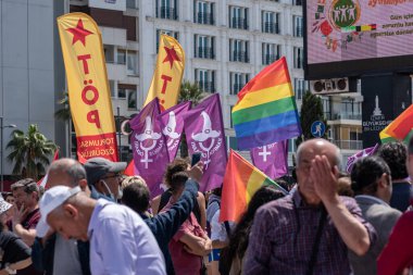 05.01.2022, İzmir, Türkiye, Edip Akbayram konseri 1 Mayıs 'ta İzmir' de düzenlenen mitingde coşkuyla dinlendi..