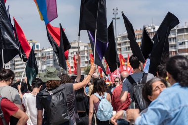 05.01.2022, İzmir, Türkiye, Edip Akbayram konseri 1 Mayıs 'ta İzmir' de düzenlenen mitingde coşkuyla dinlendi..