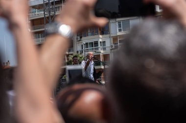 05.01.2022, İzmir, Türkiye, Edip Akbayram konseri 1 Mayıs 'ta İzmir' de düzenlenen mitingde coşkuyla dinlendi..