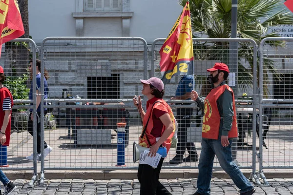 05.01.2022, İzmir, Türkiye, 1 Mayıs yürüyüşü işçi ve işçi gününde düzenlenen büyük mitingle kutlandı