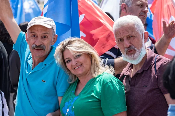 05.01.2022, İzmir, Türkiye, Edip Akbayram konseri 1 Mayıs 'ta İzmir' de düzenlenen mitingde coşkuyla dinlendi..