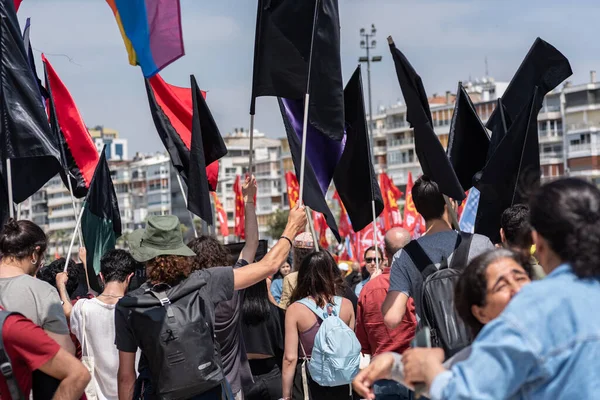 05.01.2022, İzmir, Türkiye, Edip Akbayram konseri 1 Mayıs 'ta İzmir' de düzenlenen mitingde coşkuyla dinlendi..